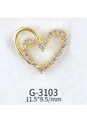 Net Red Nail Art Zircon Love Jewelry Series Candy Love LOVE Double Layer Three-dimensional Love Preservation G-3089