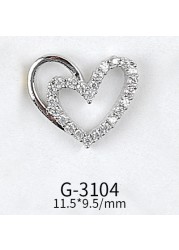 Net Red Nail Art Zircon Love Jewelry Series Candy Love LOVE Double Layer Three-dimensional Love Preservation G-3089