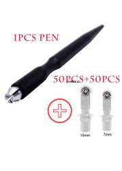 Roller Microblading Needle Tattoo Eyebrows Microshading Fog Blade For Embroidery Permanent Makeup Manual Micro Pen Easy Color