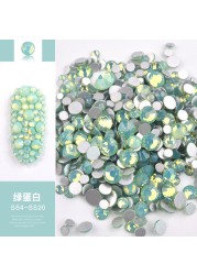 350pcs/bag Nail Art Accessories Flat Diamond Nail Diamond Glass Crystal Diamond Diamond Small Zircon Nail Art Decorations DIY