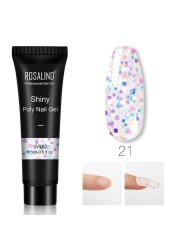 Rosalind 15ml Poly UV Nail Extension Gel 102 Colors Nail Art Design Manicure Semi Permanent Varnish Nail Polish Building Gel