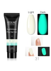 Rosalind 15ml Poly UV Nail Extension Gel 102 Colors Nail Art Design Manicure Semi Permanent Varnish Nail Polish Building Gel