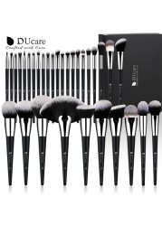 DUcare Makeup Brushes Set 8- 27pcs Powder Foundation Eyeshadow Synthetic Goat Hair Cosmetics Make Up Brush pinceaux de maquillage