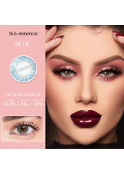 Bio-essence 2022 New 1 Pair Eye Color Contact Lenses Natural Brown Lenses Beauty Fashion Blue Green Green Eye Contact Lenses