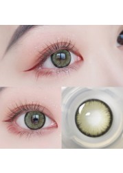 Bio-essence 2022 New 1 Pair Eye Color Contact Lenses Natural Brown Lenses Beauty Fashion Blue Green Green Eye Contact Lenses