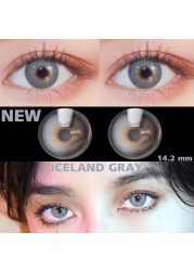 Bio-essence 2022 New 1 Pair Eye Color Contact Lenses Natural Brown Lenses Beauty Fashion Blue Green Green Eye Contact Lenses