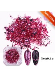 1 Box Nail Chips Sequins Paillette Crystal Nail Glitter Shining Pigment Dust Powder Nail Decoration Manicure Holographic Power