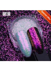 1 Box Nail Chips Sequins Paillette Crystal Nail Glitter Shining Pigment Dust Powder Nail Decoration Manicure Holographic Power