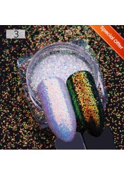 1 Box Nail Chips Sequins Paillette Crystal Nail Glitter Shining Pigment Dust Powder Nail Decoration Manicure Holographic Power