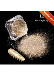 1 Box Nail Chips Sequins Paillette Crystal Nail Glitter Shining Pigment Dust Powder Nail Decoration Manicure Holographic Power