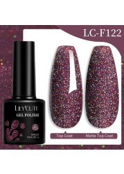 LILYCUTE 7ml Glitter Gel Nail Polish Laser Sequins Soak Off UV Gel Semi Permanent Colored Nails Gel Polish DIY Nail Art Esmalte