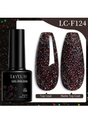 LILYCUTE 7ml Glitter Gel Nail Polish Laser Sequins Soak Off UV Gel Semi Permanent Colored Nails Gel Polish DIY Nail Art Esmalte