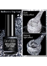 LILYCUTE 7ml Glitter Gel Nail Polish Laser Sequins Soak Off UV Gel Semi Permanent Colored Nails Gel Polish DIY Nail Art Esmalte