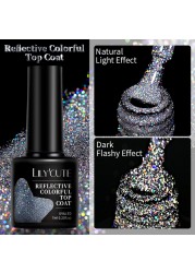 LILYCUTE 7ml Glitter Gel Nail Polish Laser Sequins Soak Off UV Gel Semi Permanent Colored Nails Gel Polish DIY Nail Art Esmalte