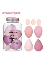 6/7pcs/set Makeup Sponge With Box Beauty Cosmetic Powder Puff For Foundation Cream Concealer Make Up Blender Girls Tools