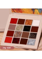 16 Colors/Set Solid Nail Gel Palette Mud Painting Gel Set for Nail Art Design Semi Permanent Soak Off UV Gel Varnish Long Lasting