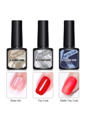 KOSKOE Gel Nail Polish Set 2/4/6pcs Hybrid Varnish Soak Off Gel UV LED Glitter Vernis Semi Permanent Nail Art Gel Polish Kit