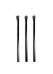 3pcs Professional Eye Makeup Brush Flat Eyeliner Brushes Angle Eyebrow Delicate Application Detail Outline Eye Make Up Brush