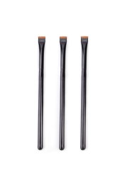 3pcs Professional Eye Makeup Brush Flat Eyeliner Brushes Angle Eyebrow Delicate Application Detail Outline Eye Make Up Brush