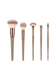 Loebig 5/7 Makeup Brushes Beauty Tool Set Cosmetic Powder Brushes Foundation Blush Contour Eye Shadow Eyebrow Lashes Make Up Brush