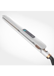 Hot Electric Hair Curler 2 in 1 Hair Crimper Straightener Wafer Curling Iron Wand LCD Display Temperature Adjust Gift Recommend