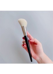 Loebig 72# Fan Contour Brush Professional Face Blush Highlighting Bronzer Contour Powder Brush Soft Synthetic Hair Sculpting Brushes