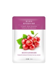 30ml Fruit Plant Face Mask Shrink Pores Brightening Moisturizing Anti-aging Sheet Masks Moisturizing Face Skin Care