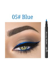 12 Colors Matte Eyeliner Waterproof Liquid Eyeliner Pen Black Blue Colored Eyeliner Long Lasting Eyeliner Pigments