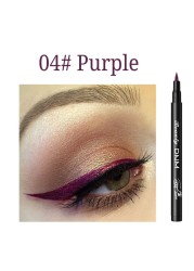 12 Colors Matte Eyeliner Waterproof Liquid Eyeliner Pen Black Blue Colored Eyeliner Long Lasting Eyeliner Pigments