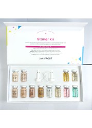 12 Vials Korean Cosmetic Dermawhite BB Cream Glow Starter Kit Stayve Liquid Foundation for Skin Whitening Brightening