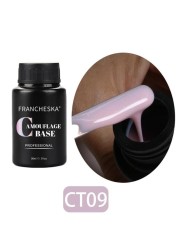 Franeska - Semi-Permanent Gel Nail Polish, Gloss, Clear, Nail Art, Varnish Base, 30ml, TSLM1