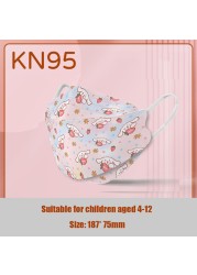 50/200pcs KN95 Disposable Face Mask Printed Children Virus Cartoon Pattern Cute Mask Anti-Dust Protective Christmas Mascarilla