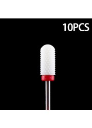 Nail Bits Ceramic Nail Drill Bit Pedicure Drill Milling Cutter For Manicure Machine Pedicure Caps Ceramic Drill Nail Polish Tools