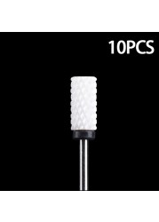 Nail Bits Ceramic Nail Drill Bit Pedicure Drill Milling Cutter For Manicure Machine Pedicure Caps Ceramic Drill Nail Polish Tools