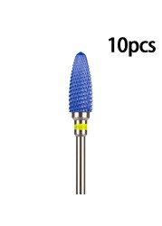 Nail Bits Ceramic Nail Drill Bit Pedicure Drill Milling Cutter For Manicure Machine Pedicure Caps Ceramic Drill Nail Polish Tools