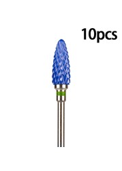 Nail Bits Ceramic Nail Drill Bit Pedicure Drill Milling Cutter For Manicure Machine Pedicure Caps Ceramic Drill Nail Polish Tools