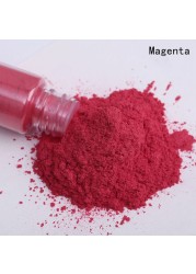 Colorful pearl mica pigment powder for nails glitter art, soap making epoxy resin eyeshadow lipstick car paint