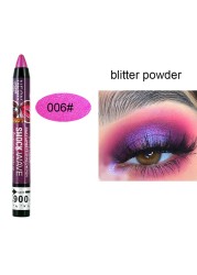 12 Color Pearlescent Silkworm Eyeshadow Pen Long Lasting Waterproof Contour Shadows Makeup Shiny Eye Shadow Stick Cosmetics