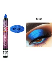 12 Color Pearlescent Silkworm Eyeshadow Pen Long Lasting Waterproof Contour Shadows Makeup Shiny Eye Shadow Stick Cosmetics