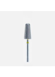 New 5 in 1 Tapered Carbide Nail Drill Bits Two-Way Carbide Drill Bits Accessories Milling Cutter for Manicure Left and Right Hand