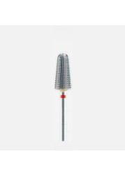 New 5 in 1 Tapered Carbide Nail Drill Bits Two-Way Carbide Drill Bits Accessories Milling Cutter for Manicure Left and Right Hand