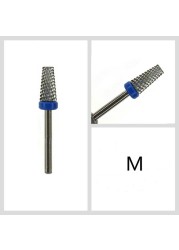 New 5 in 1 Tapered Carbide Nail Drill Bits Two-Way Carbide Drill Bits Accessories Milling Cutter for Manicure Left and Right Hand