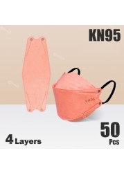 Korean Face Mask KN95 Mascarillas FPP2 Adutos Security Protection KN 95 Mascherine FFP2 Masque Colors Morandi FFPP2 Certification