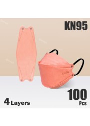 Korean Face Mask KN95 Mascarillas FPP2 Adutos Security Protection KN 95 Mascherine FFP2 Masque Colors Morandi FFPP2 Certification