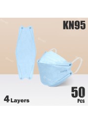 Korean Face Mask KN95 Mascarillas FPP2 Adutos Security Protection KN 95 Mascherine FFP2 Masque Colors Morandi FFPP2 Certification