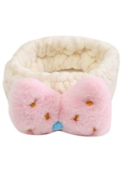 D2TA Hot Face Care Compress Face Towel Headband Wristband Coral Fleece Hair Mask Soft Toweling Hairband Bath Spa