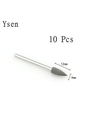 10pcs/set Silicone Rubber Polisher Grinding Head 2.35mm Shank Nail Bits Nail Electric Manicure Drill Machine Accessory