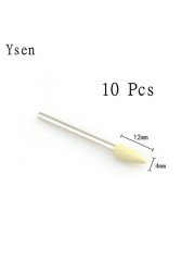 10pcs/set Silicone Rubber Polisher Grinding Head 2.35mm Shank Nail Bits Nail Electric Manicure Drill Machine Accessory