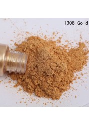 Bottle Pack 10g Pigment Powder Nail Art Craft Classic Golden Glitter Powder Flash Dust Decoration Paint Packaging