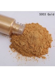 Bottle Pack 10g Pigment Powder Nail Art Craft Classic Golden Glitter Powder Flash Dust Decoration Paint Packaging